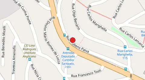 Mapa da localização