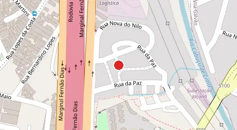 Mapa da localização