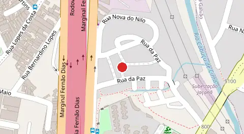 Mapa da localização