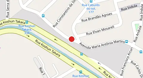 Mapa da localização