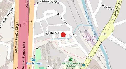 Mapa da localização