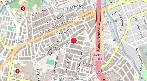 Mapa de Vila Nova Carolina