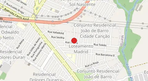 Mapa de Conjunto Residencial João de Barro Cidade Cancao