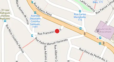 Mapa da localização