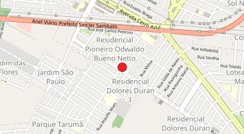 Mapa de Residencial Pioneiro Odwaldo Bueno Netto