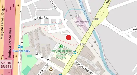 Mapa da localização