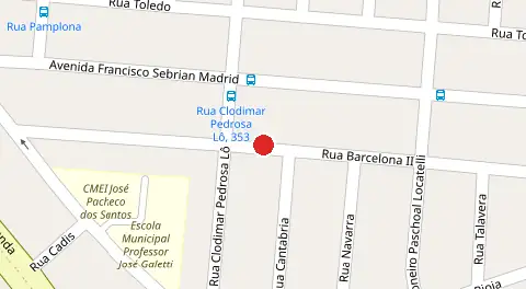 Mapa da localização