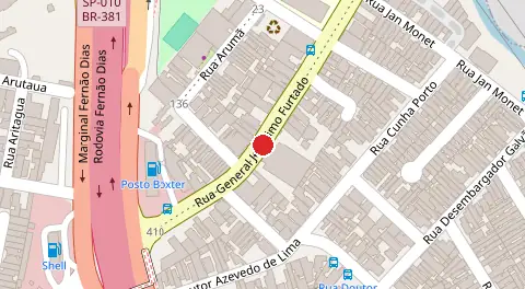 Mapa da localização