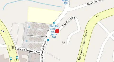 Mapa da localização