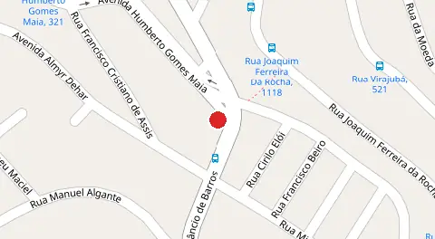 Mapa da localização