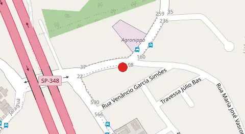 Mapa da localização