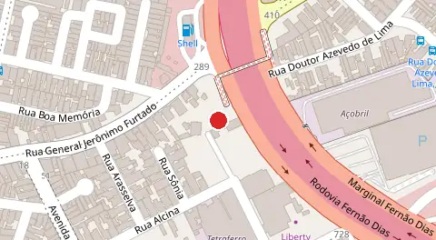 Mapa da localização