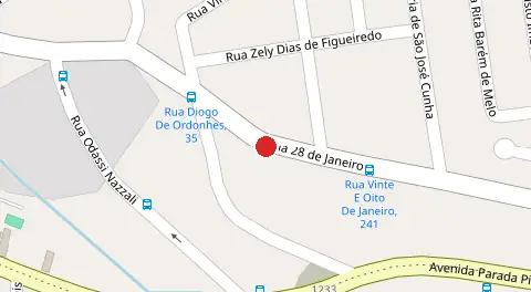 Mapa da localização