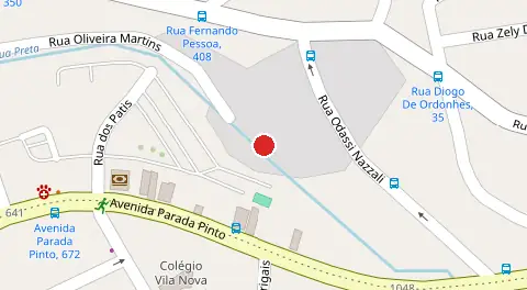 Mapa da localização