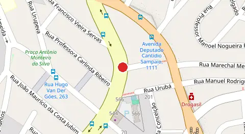 Mapa da localização