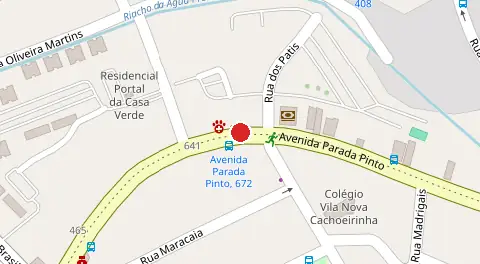 Mapa da localização