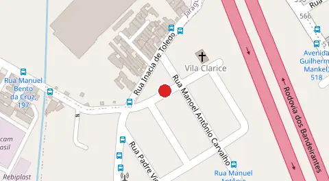 Mapa da localização