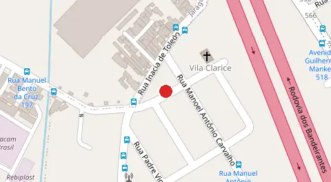 Mapa da localização