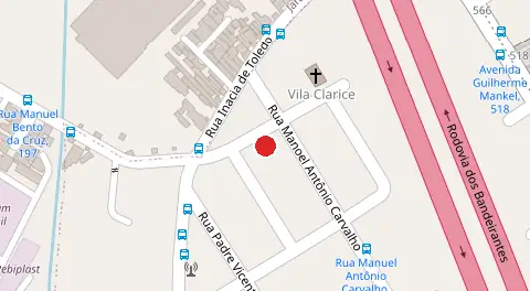 Mapa da localização