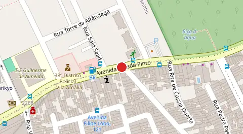 Mapa da localização