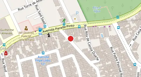 Mapa da localização