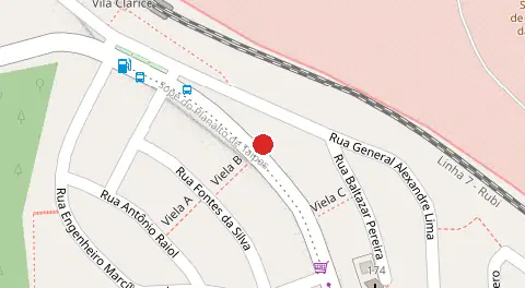 Mapa da localização