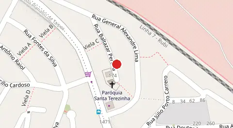 Mapa da localização