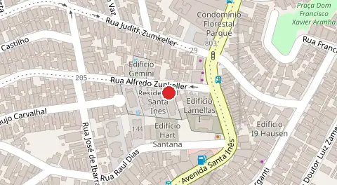 Mapa da localização