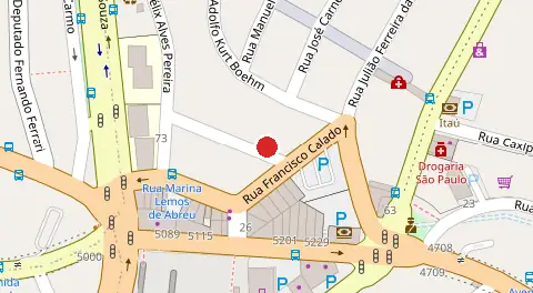 Mapa da localização