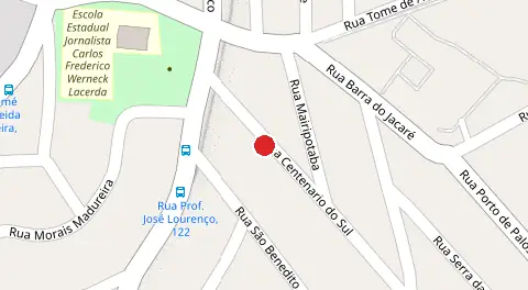 Mapa da localização