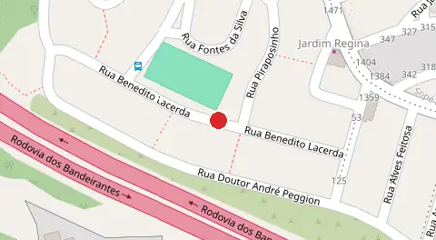 Mapa da localização