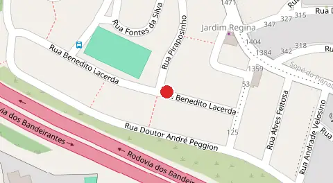 Mapa da localização