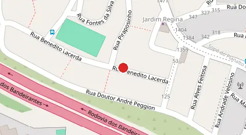 Mapa da localização