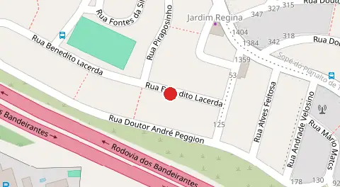 Mapa da localização