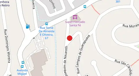 Mapa da localização