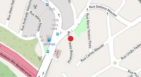 Mapa da localização