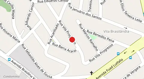 Mapa da localização