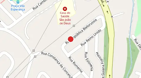 Mapa da localização