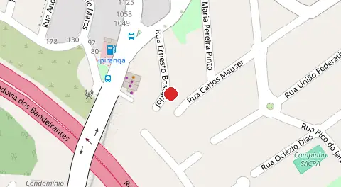 Mapa da localização