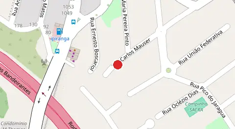 Mapa da localização