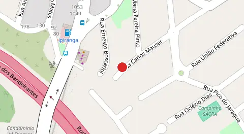 Mapa da localização
