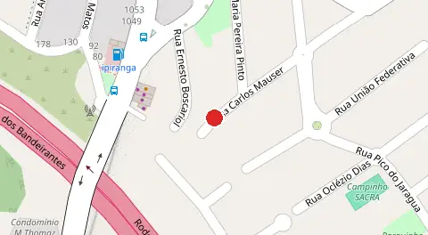 Mapa da localização