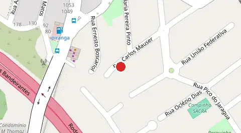 Mapa da localização