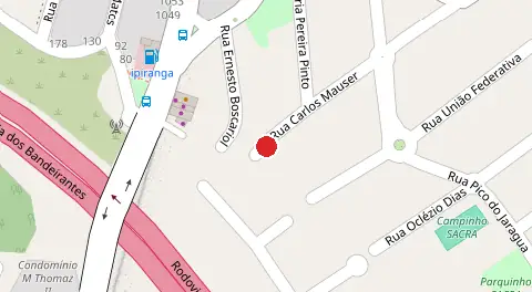 Mapa da localização