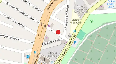Mapa da localização