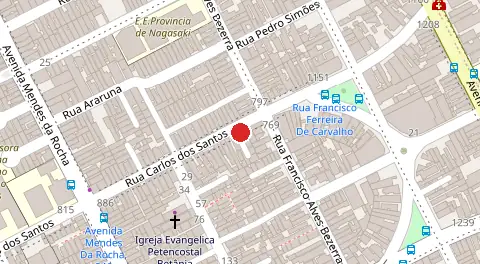 Mapa da localização