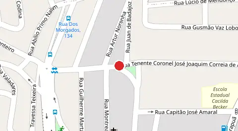 Mapa da localização