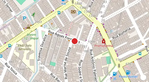 Mapa da localização