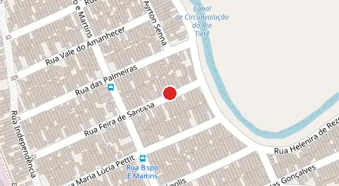 Mapa da localização