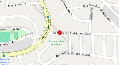 Mapa da localização